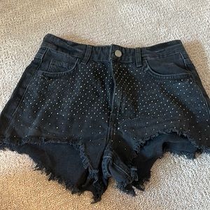 Zara sparkle shorts